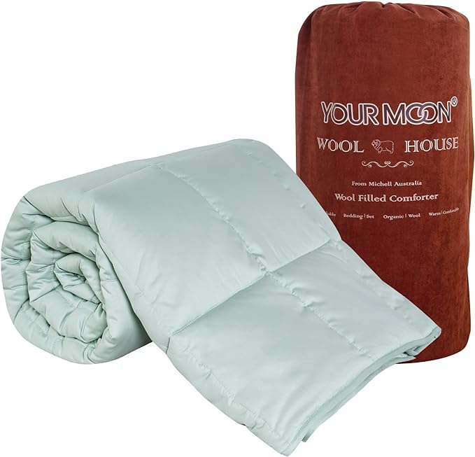 Luxurious All Season Wool Comforter Queen Size 100% Natural Australian Wool Duvet