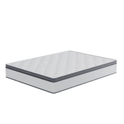 Twin Mattress, 10 Inch Medium Firm Hybrid Mattress with Bamboo Charcoal Gel Memory Foam and Pocketed Springs