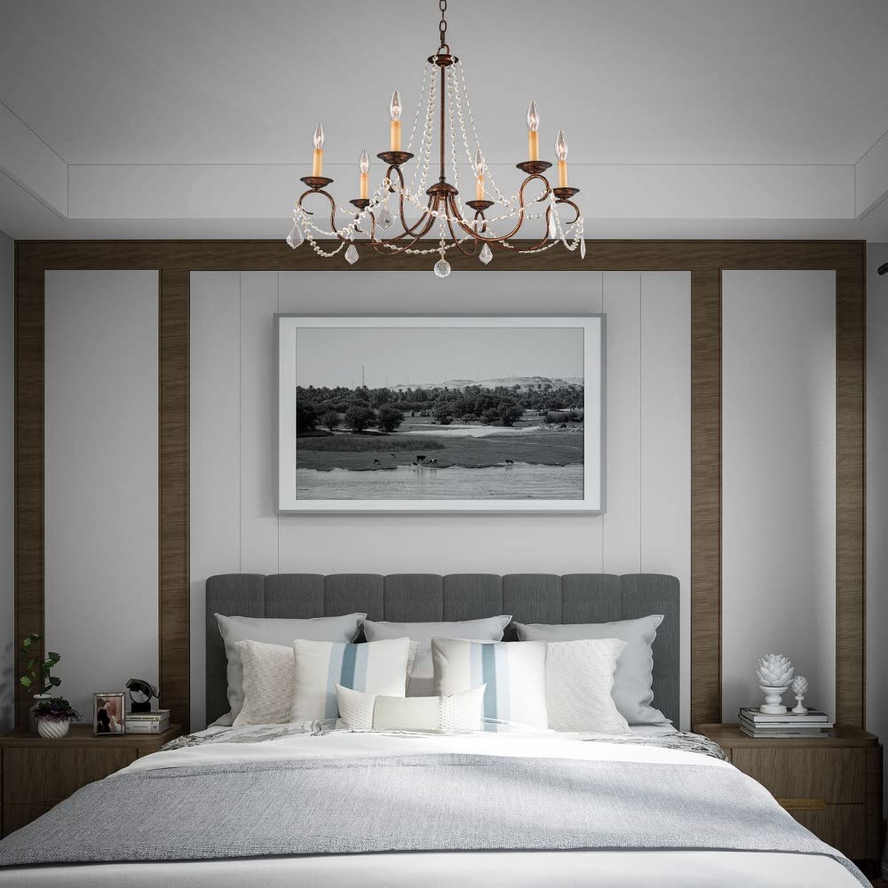 Lighting 6516-71 Pennington 6 Light Chandelier, Hand Applied Venetian Golden Bronze