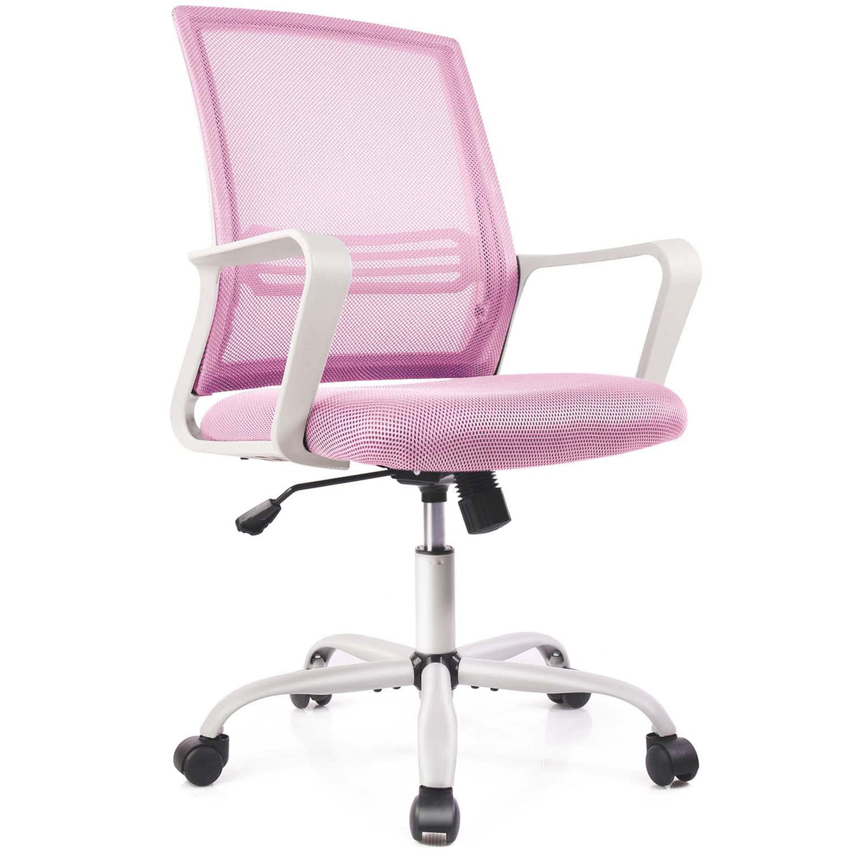 Pink Office Chair Ergonomic Desk Chair Mesh Home Office Desk Chairs Computer