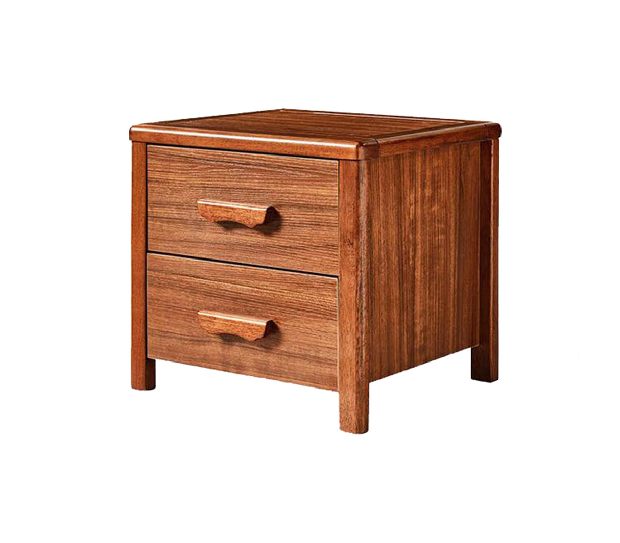 Style Bedside Cabinet, Black Gold Wood Color