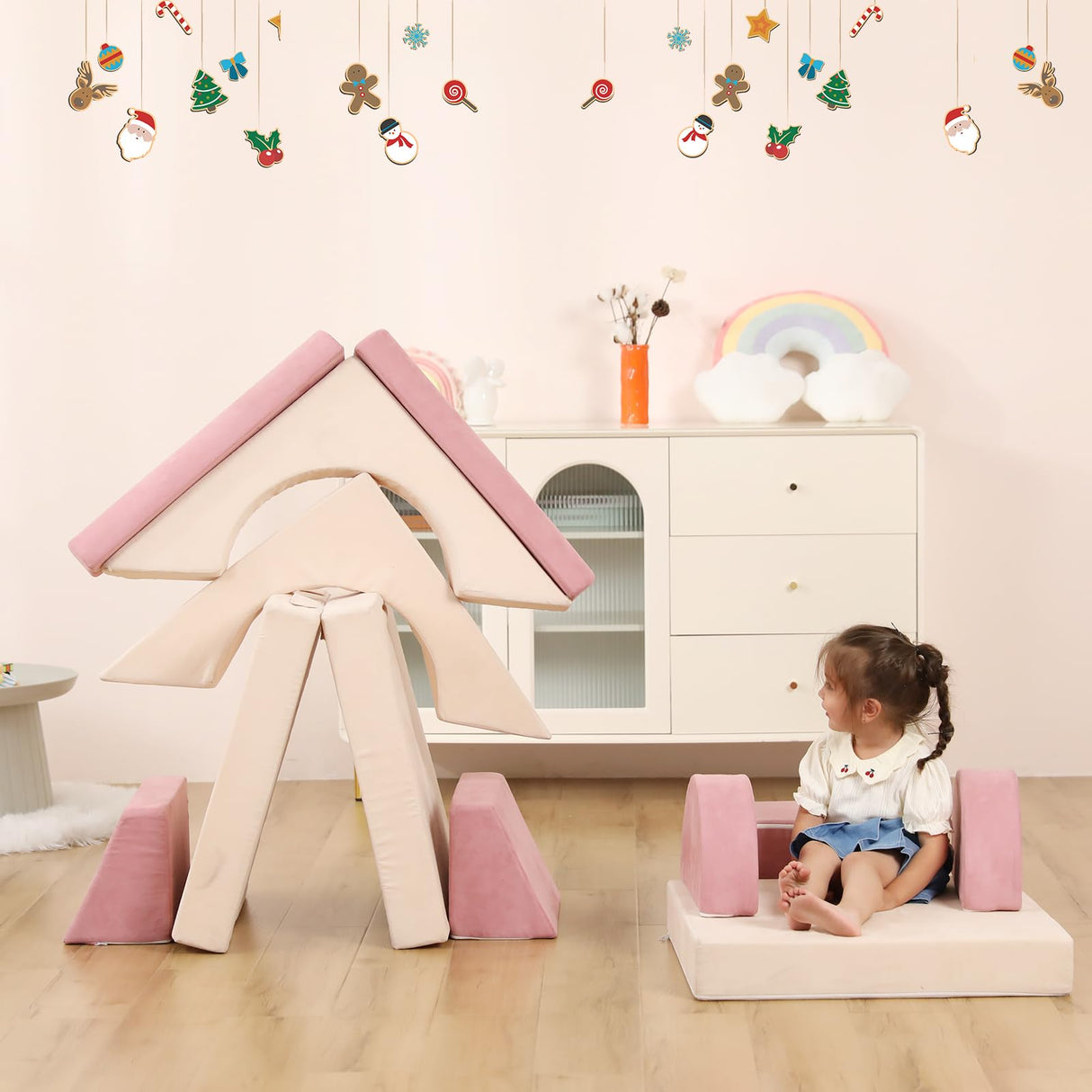 Kids Couch, 12PCS Modular Kids Play Couch, Toddler Couch for Playroom, Convertible Kids Foam Climbing Play Set, Imaginative Creative Play Sofa for Boys & Girls, Play Couch for Toddlers