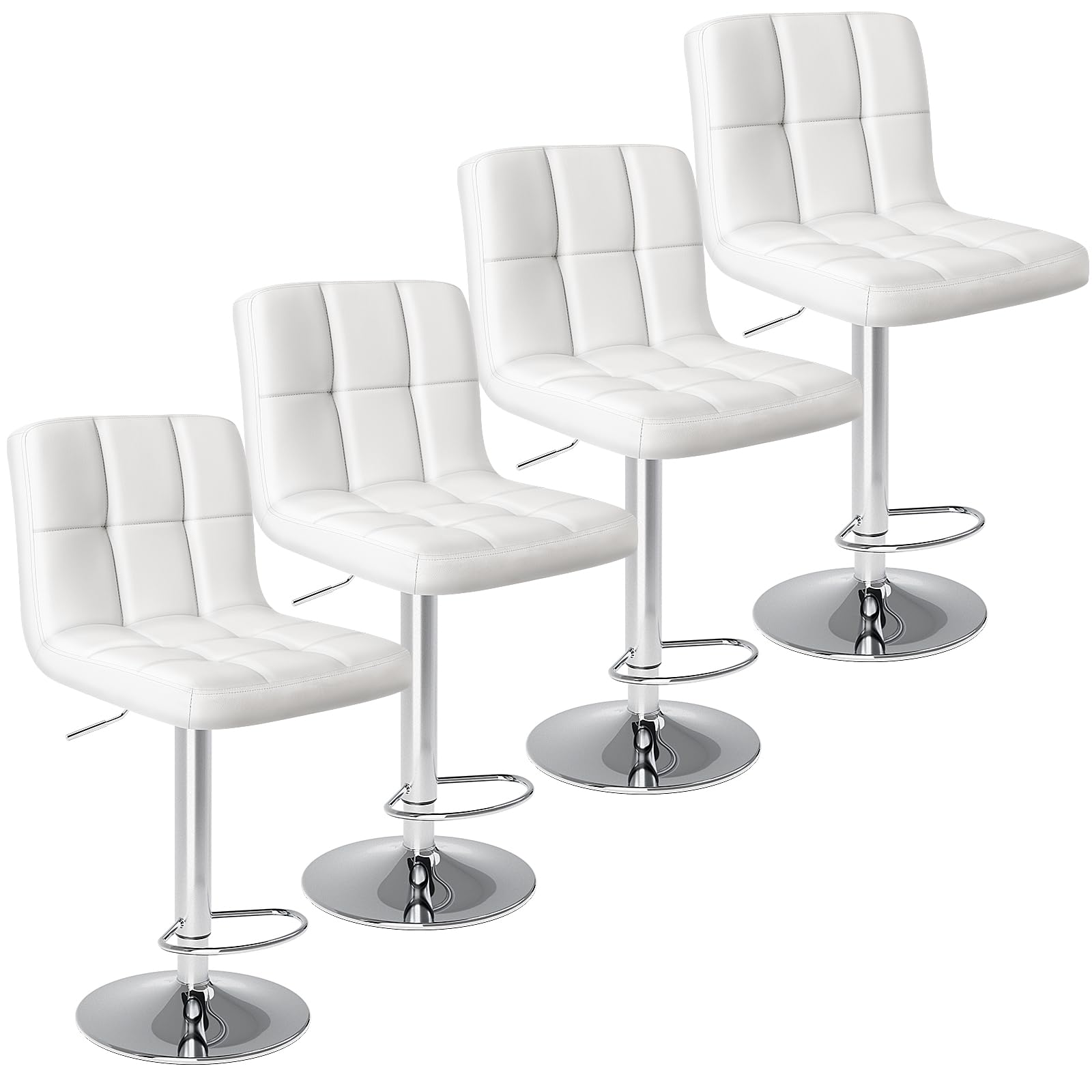 24 inch Counter Height Bar Stools, Upholstered Modern Kitchen Barstools