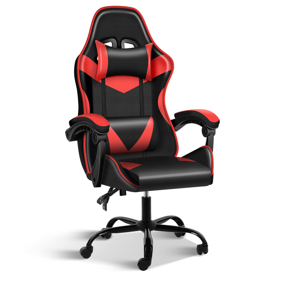  Gaming Chair, Without footrest, Red/Black