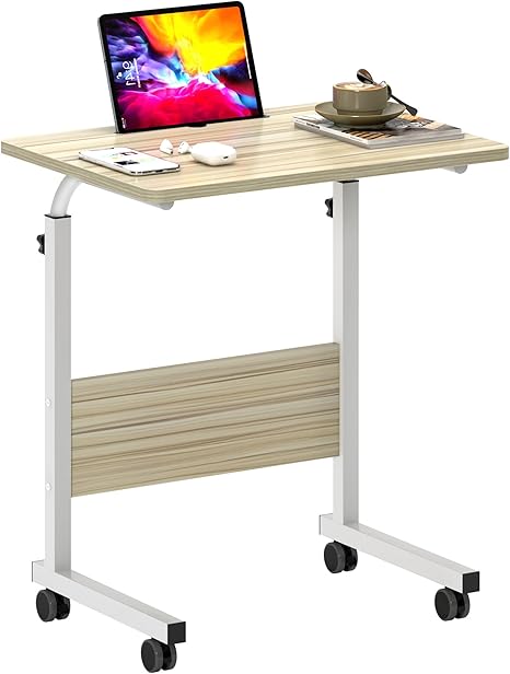 23.6 inch Adjustable Mobile Bed Table Portable Laptop Computer Stand Desks