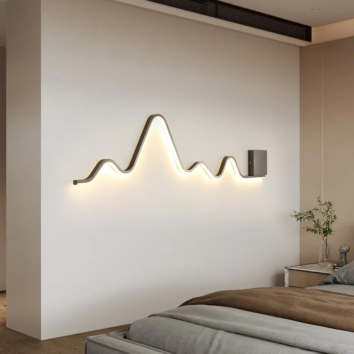 Modern Wall Sconce with Remote Control 43.3inch Dimmable LED Wall Lights Led Wall