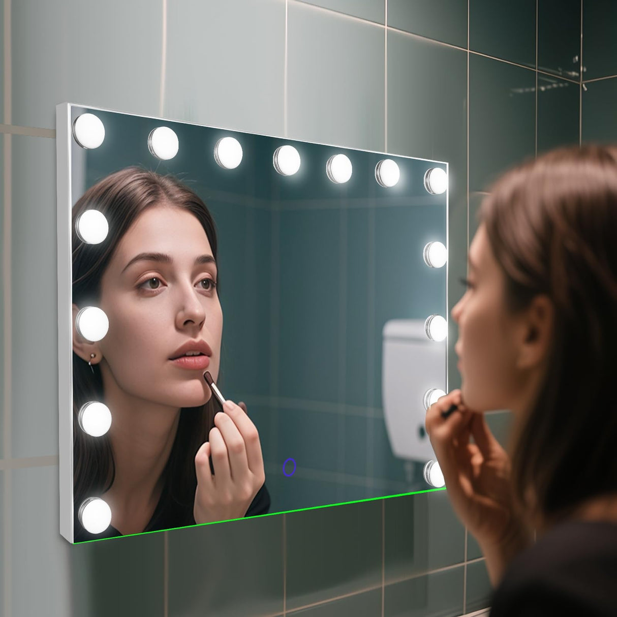 Hollywood Vanity Mirror with Lights 23x18 - 15 LED Bulbs