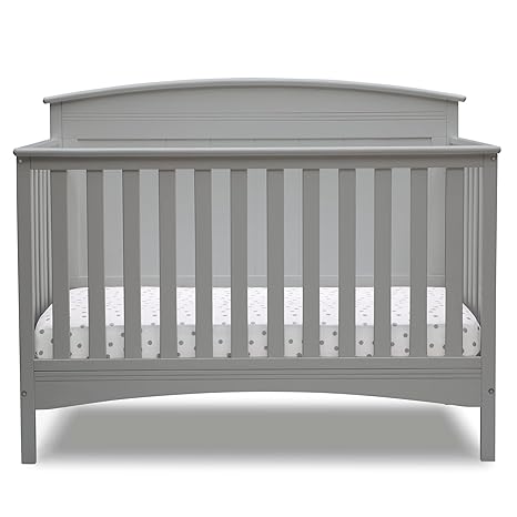 Archer Solid Panel 4-in-1 Convertible Baby Crib - Greenguard Gold Certified, Grey