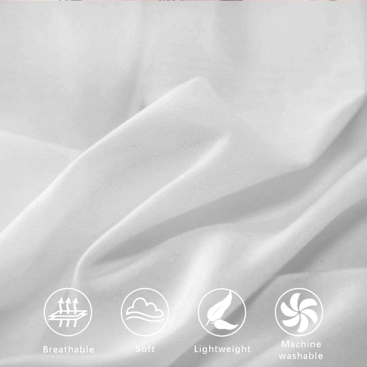 White Comforter Queen Size, 3 Piece Soft Modern Bedding Set & Collections