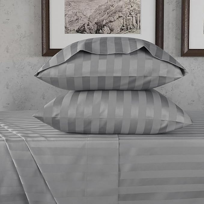 800 Thread Count Egyptian Cotton Sheets King Size, Long Staple Bed Sheets, 4 Pc Bed