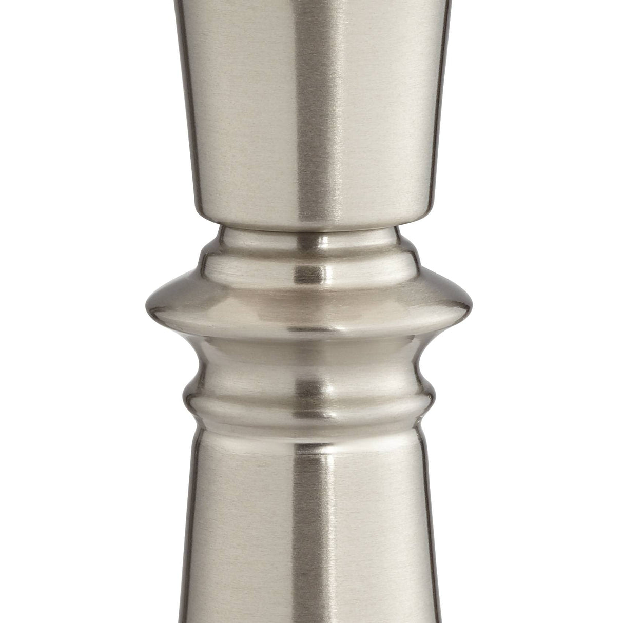 Seymore Modern Table Lamps 26" Tall Set of 2 with USB Charging Port Silver