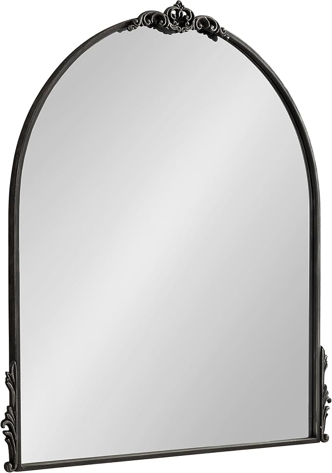 Traditional Arched Mirror, Gold, Decorative Large Arch Mirror