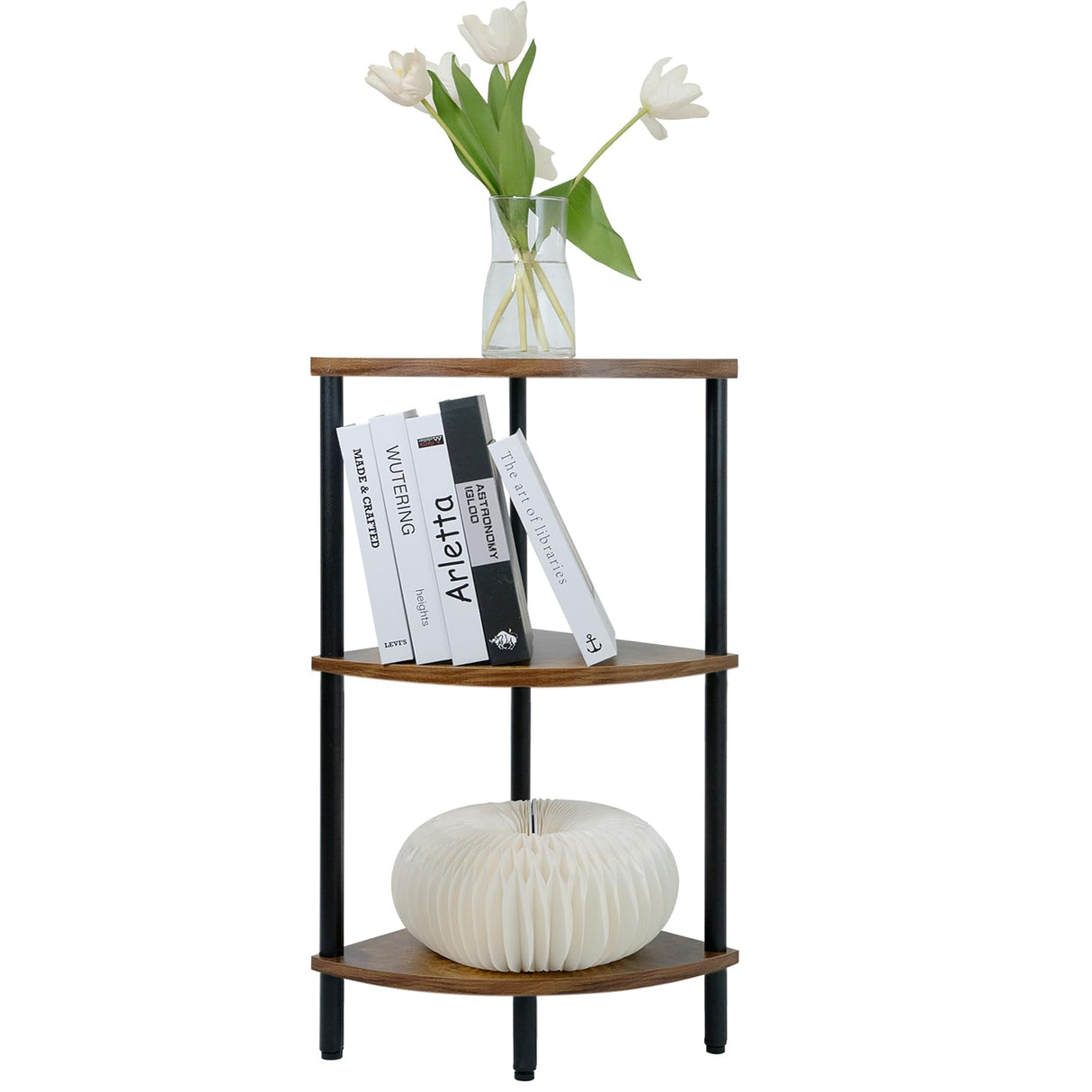 Rustic Industrial Corner Shelf