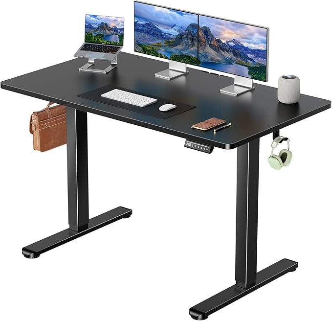 Standing Desk Adjustable Height Home Office Desk,48x24 Inch Electric Standing Desk