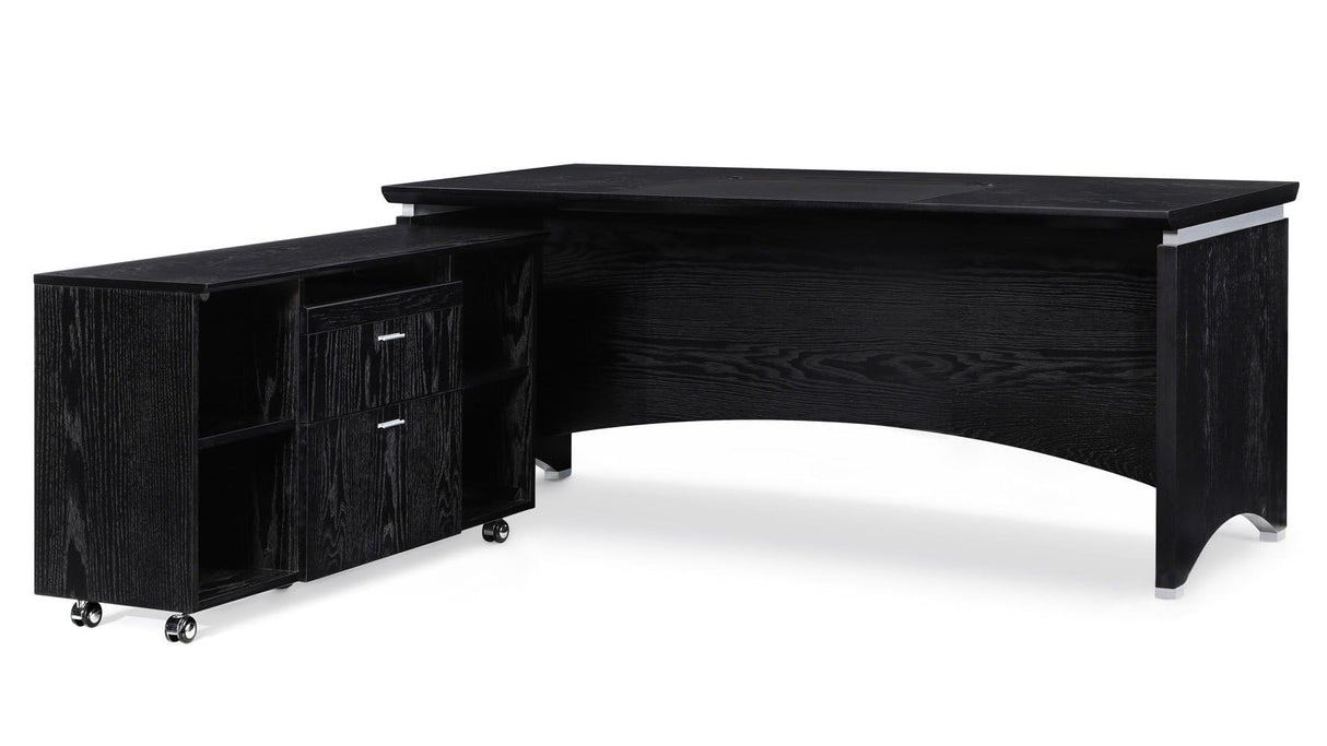 Washington Desk with Return - Black