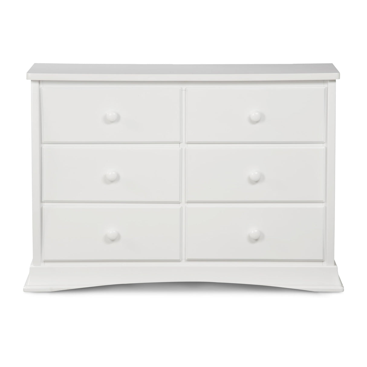 Bentley 6 Drawer Dresser with Interlocking Drawers - Greenguard Gold Certified, White