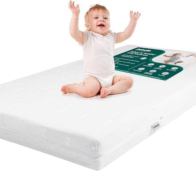 Crib & Toddler Mattress Dual-Sided CertiPUR-US & USDA Certified Crib Mattress