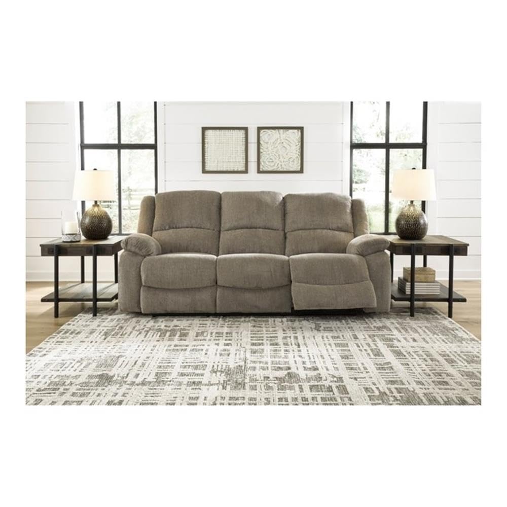 Draycoll Power Reclining Sofa in Pewter