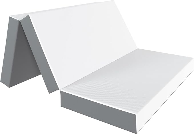 Foldable Mattress Bed Gel Memory Foam, Trifold Mattress