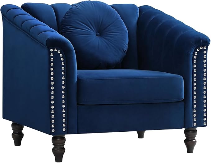 Sectional Sofa Set, Microfiber Chesterfield Upholstered Sofas Loveseat