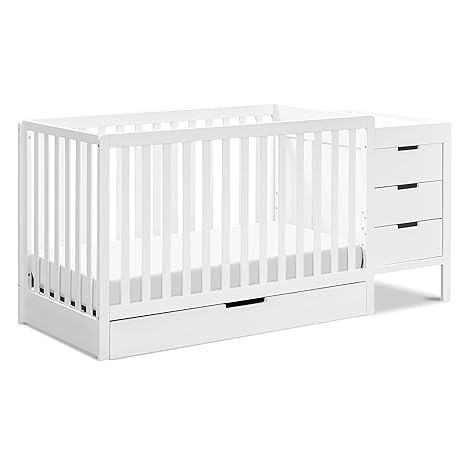 4-in-1 Convertible Crib & Changer Combo