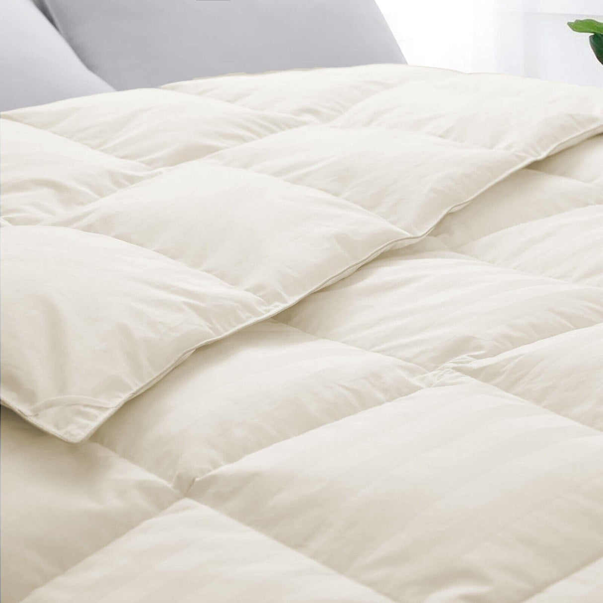 Premium 1000 Thread Count Queen Size 1 Piece Comforter (500GSM Fiber Fill)