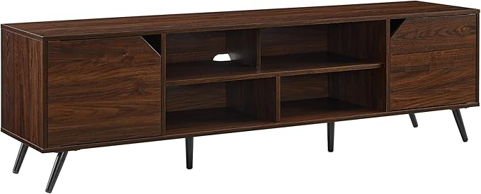 Walker Edison Nora Modern Minimal Open-Shelf TV Stand for TVs up to 90 Inches