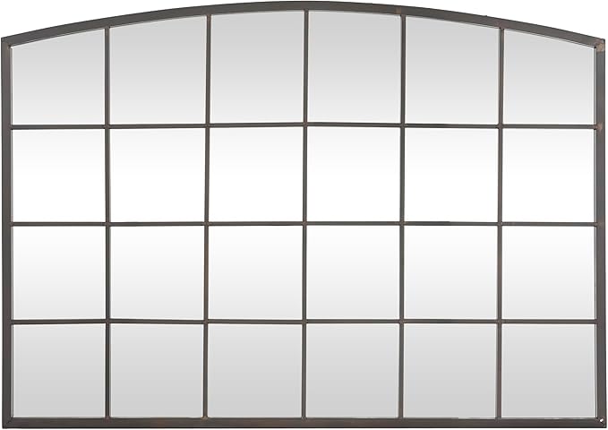 79 Metal Room Wall Mirror Window Pane Inspired Entryway Mirror