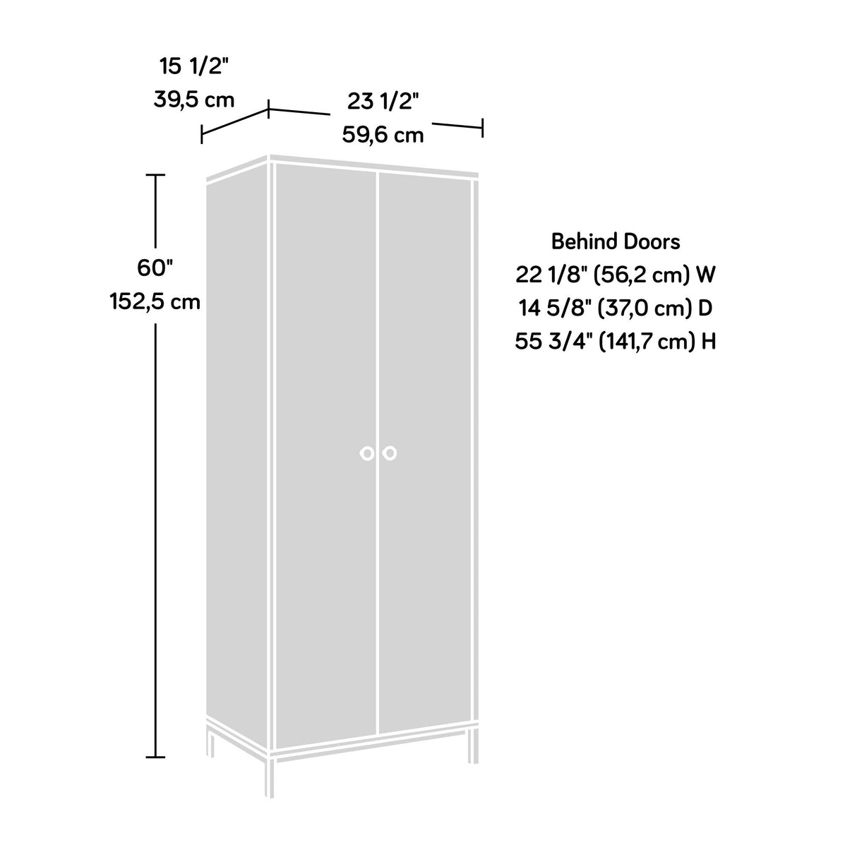 North Avenue Storage Cabinet, Charter Oak Finish