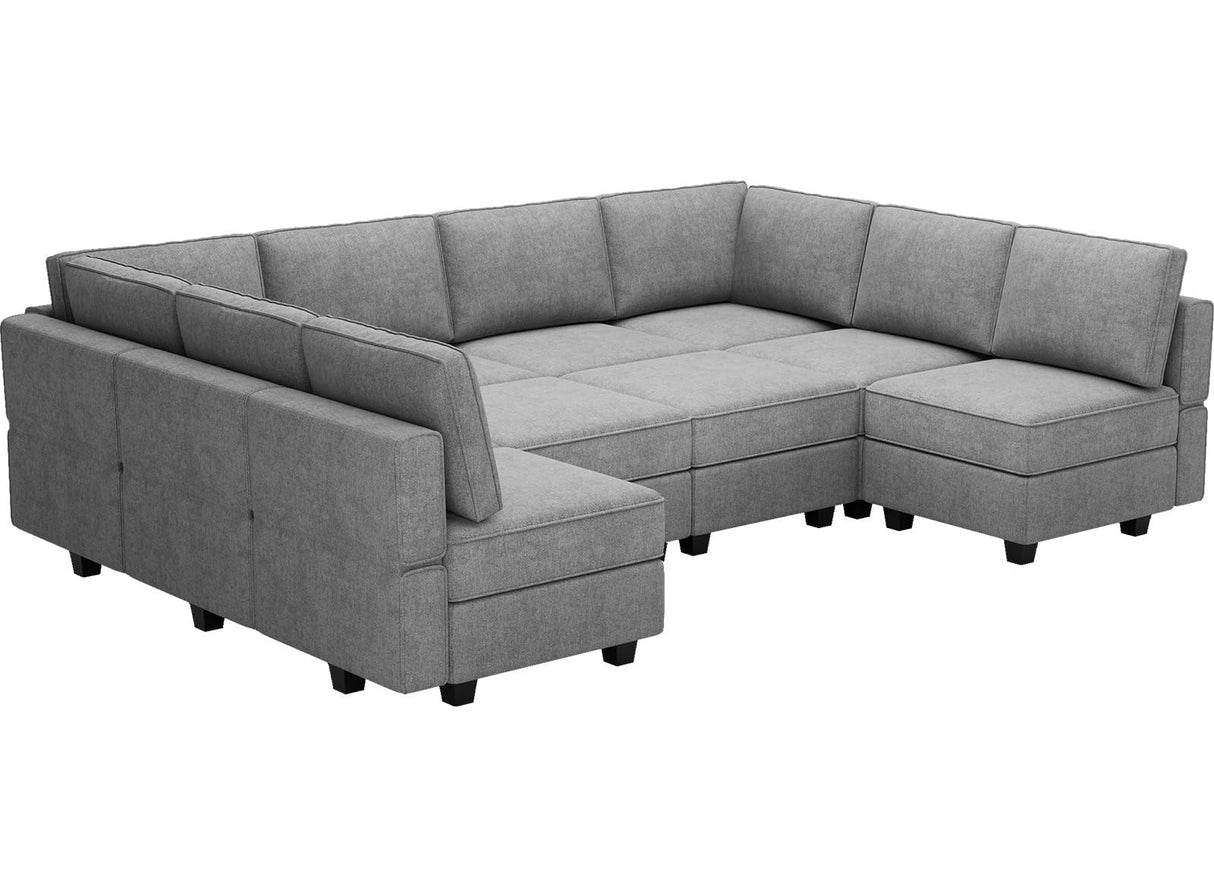 Oversized U Shaped Sofa Modular Sectional Couch Sleeper Sofa