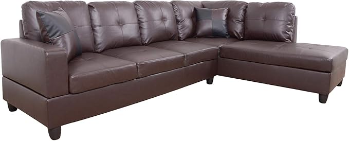 3 PCS Living Room Set, Sectional Sofa Set, L-Shape Couch in Home