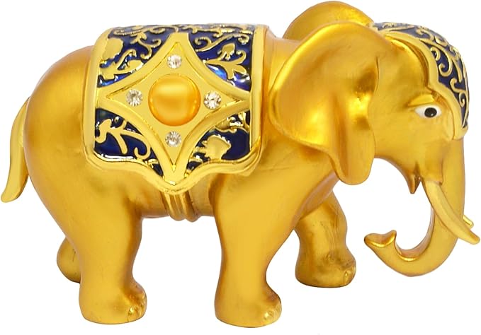 White Luck Elephant Family Prosperity Blessing to Couple Amulet Statue Home Decor