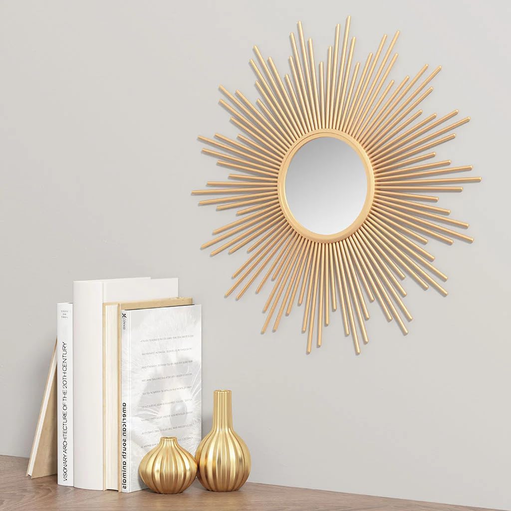 Sunburst Wall Decor Mirror 14.5" D