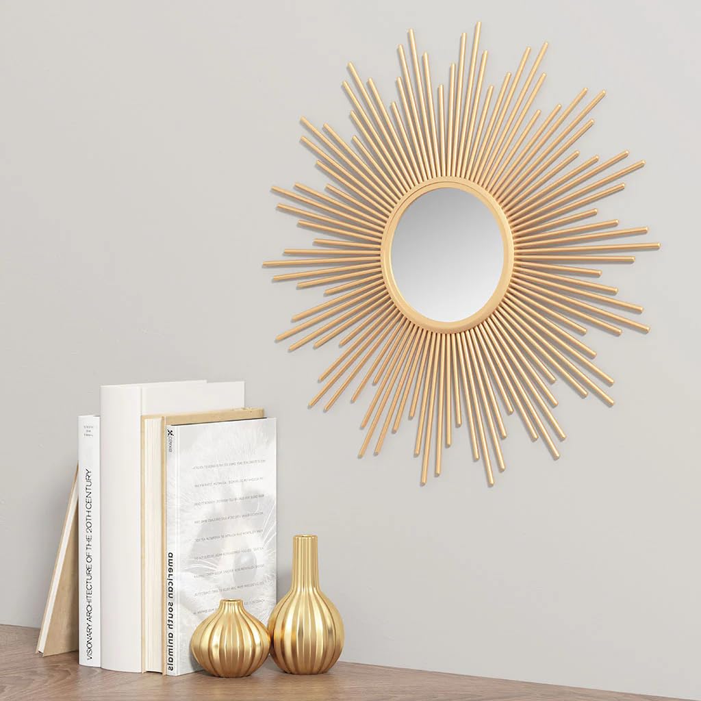 Sunburst Wall Decor Mirror 14.5" D