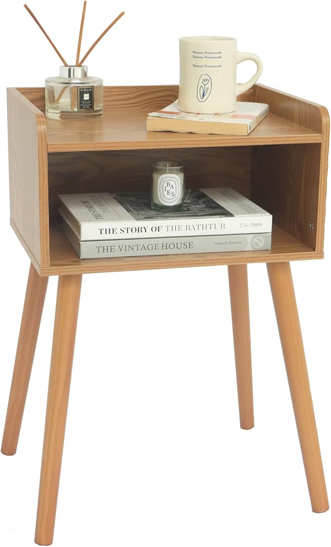 White Nightstand, Small Bed Side Table