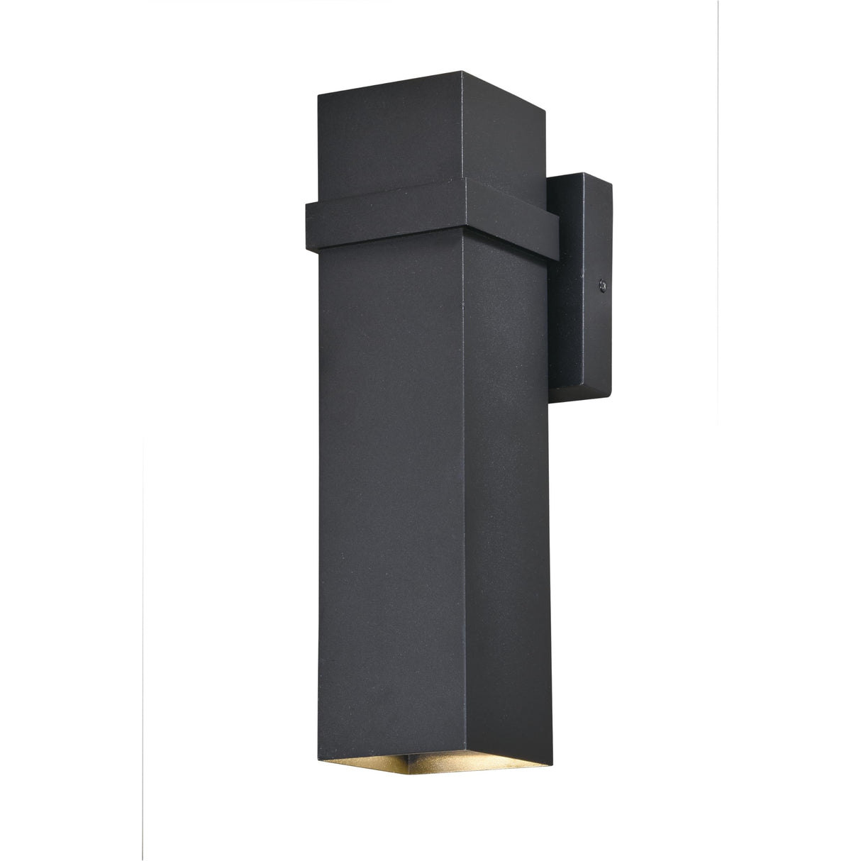 Lavage Aluminum 2 Light LED Black Rectangle Outdoor Wall Lantern