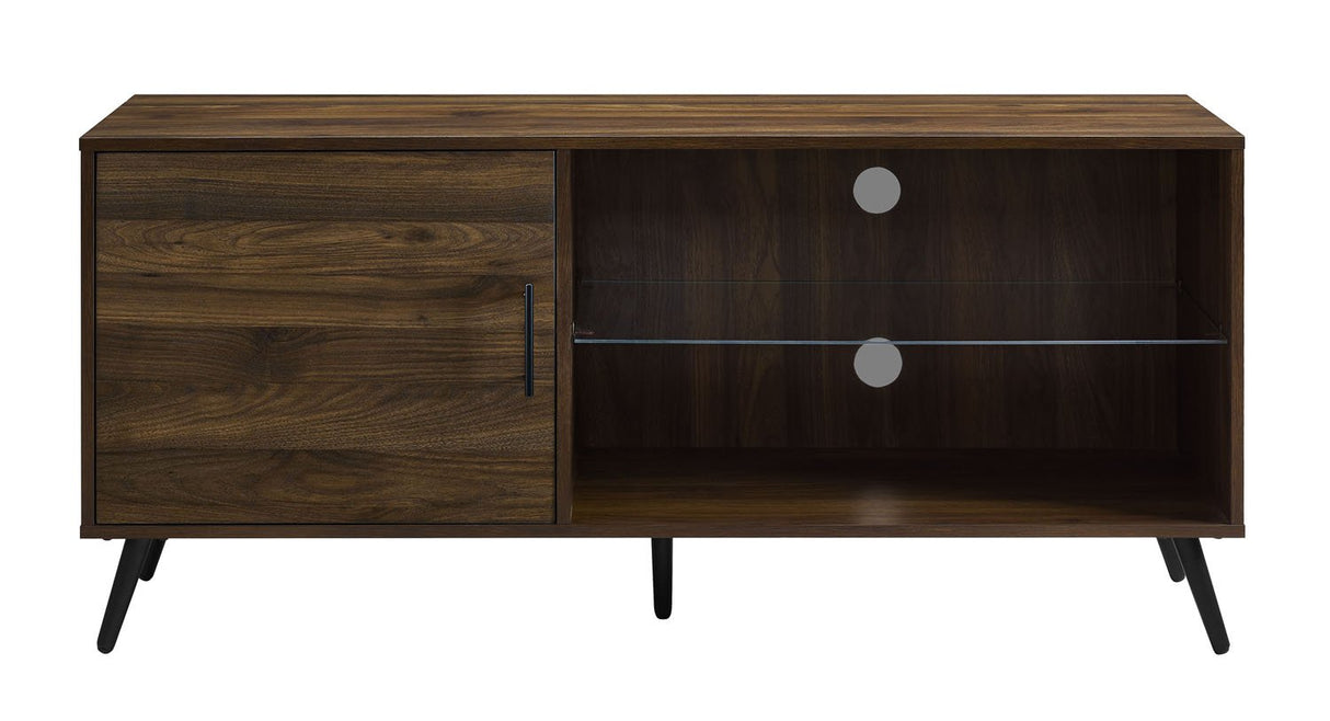 Saxon Modern Glass Shelf TV Stand for TVs