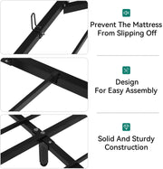 YITAHOME Queen Size Floating Bed Frame with RGB LED Lights Storage Headboard, Upholstered Platform Bed with USB-C/A Charging Station, No Box Spring Required, Light Gray (Beige)