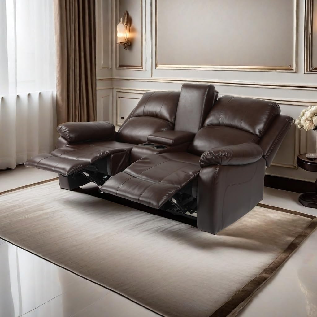 RV Loveseat Recliner, Manual Double Recliner, Love Seat Recliner Sofa