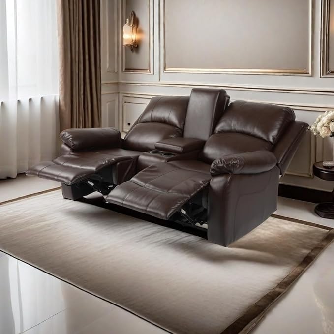 RV Loveseat Recliner, Manual Double Recliner, Love Seat Recliner Sofa