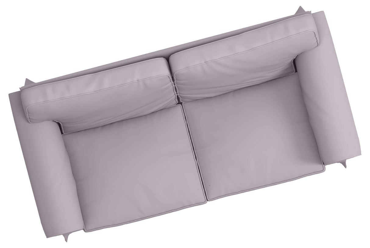 Sofa Covers Custom Made for IKEA Ektorp Loveseat Couch Slipcovers (Polyester Flax Light Gray, Ektorp Loveseat)