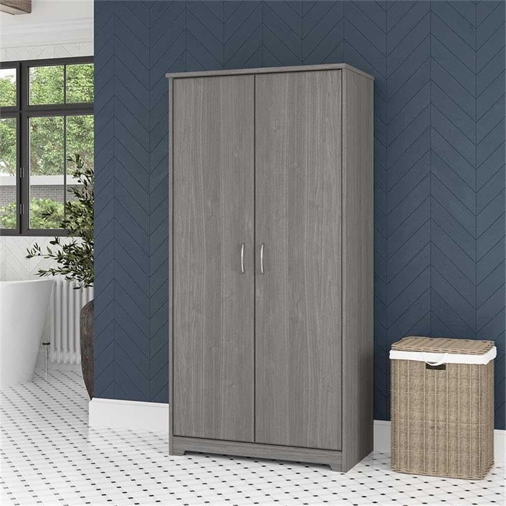 Storage Cabinet in Modern Gray - Engineered Wood