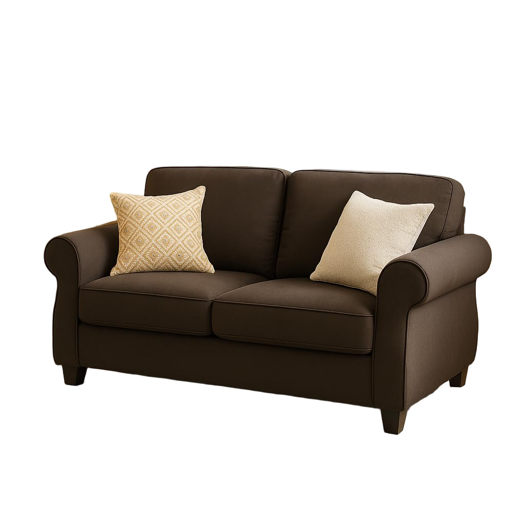 56" Mid Century Modern Loveseat Sofa with Thick Cushion