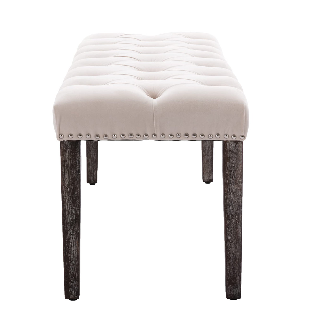 Button-Tufted Ottoman Bench, Upholstered Bedroom Benches