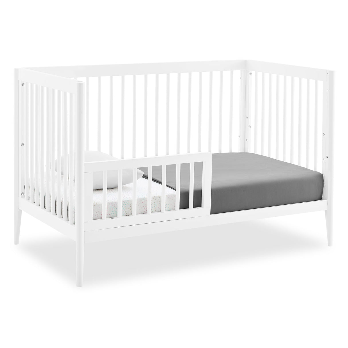 Casey 4-in-1 Convertible Crib - Greenguard Gold Certified, Bianca White