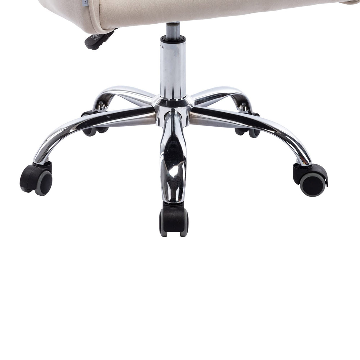 Office Desk Chair Modern Velvet Office Computer Chair Height Adjustable Mid-Back Task Chair