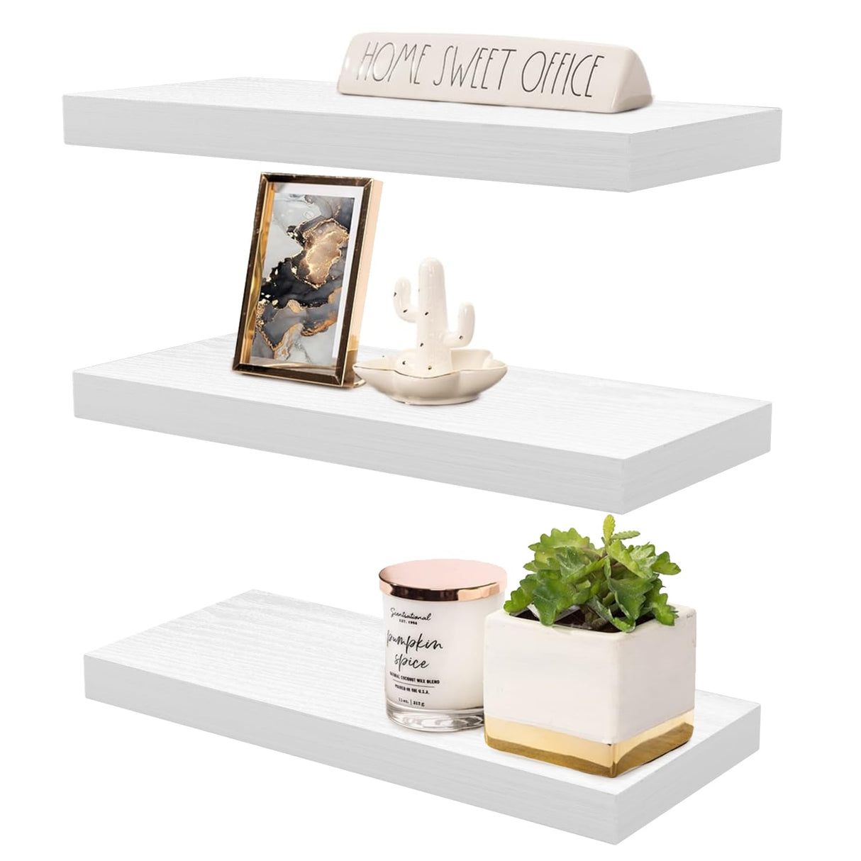 Floating Shelves Set of 3,Wall Shelves for Bedroom, Bathroom, Kitchen, Living Room