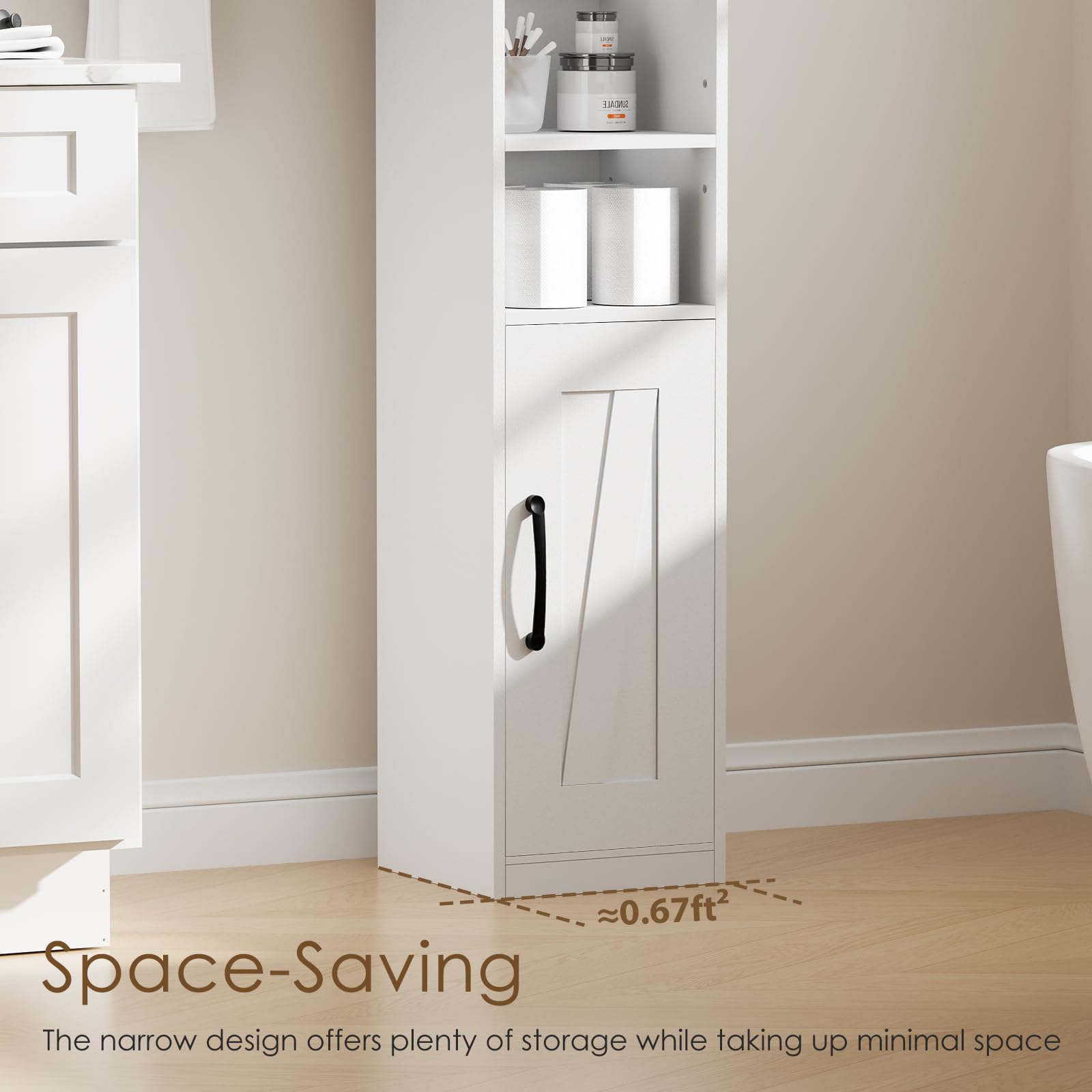 Tall Bathroom Storage Cabinet,Slim Bathroom Storage Cabinet
