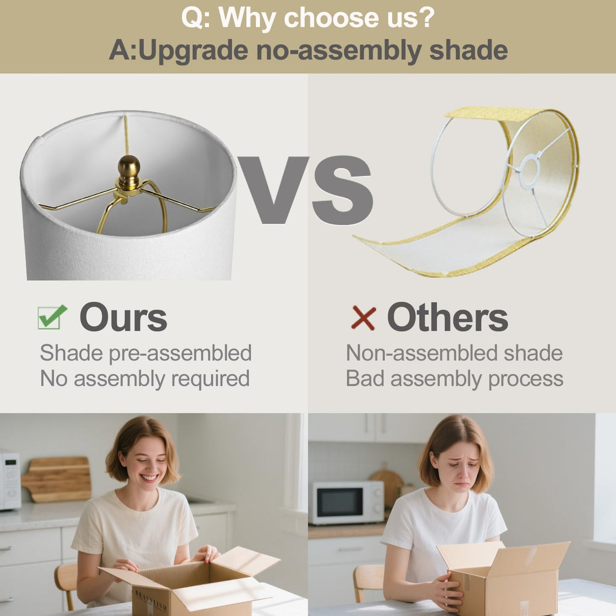 Modern Buffet Lamps Set of 2 - Marble Base with Brass Finish