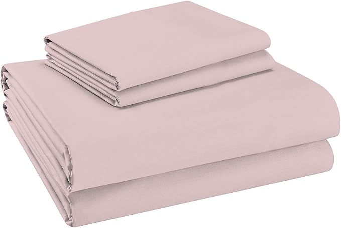 100% Cotton Sheets, White Queen Bed, 400 Thread Count Percale Weave Cooling Sheets,